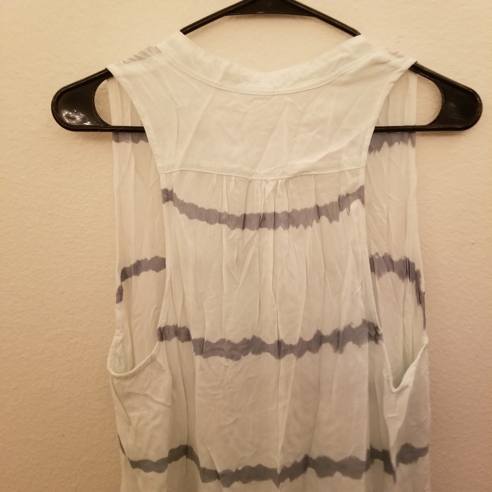 Blue Life high low striped tank top flowy - Picture 5 of 6